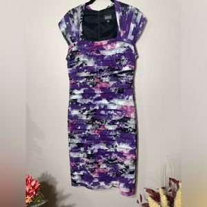 Floral Chiffon Pleaded Dress